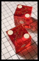 Dice : Dice - Casino Dice - Green Valley Ranch Henderson Red Clear with Gold Logo - SK Collection buy Nov 2010